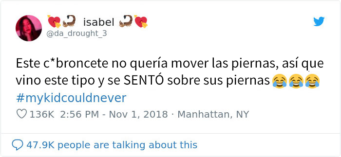 Este niño se negaba a mover las piernas en el metro, y captaron su reacción cuando alguien se sentó encima