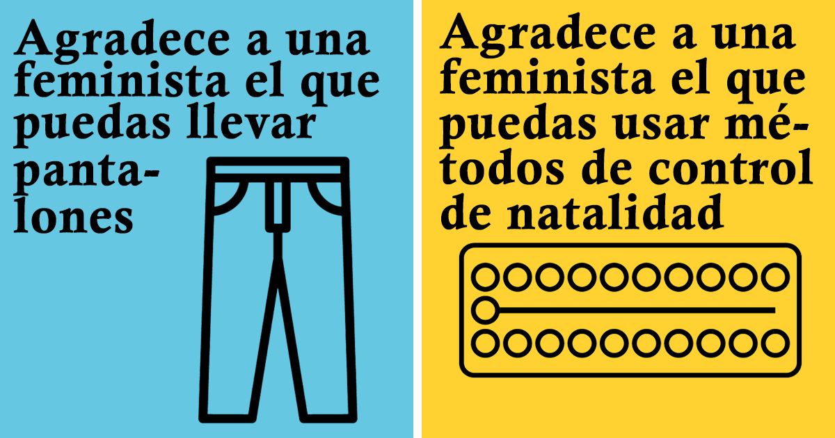 21 Posters que muestran aquello por lo que las mujeres deberían «agradecer a una feminista»