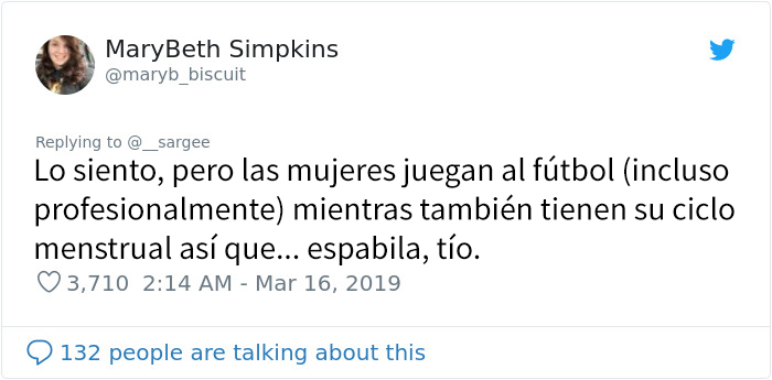 Este hombre dice que las mujeres deberían dejar de quejarse de los dolores menstruales hasta que sepan lo que se siente al desollarse las rodillas