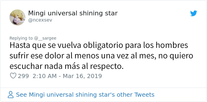 Este hombre dice que las mujeres deberían dejar de quejarse de los dolores menstruales hasta que sepan lo que se siente al desollarse las rodillas