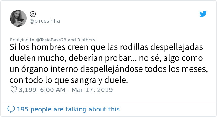 Este hombre dice que las mujeres deberían dejar de quejarse de los dolores menstruales hasta que sepan lo que se siente al desollarse las rodillas