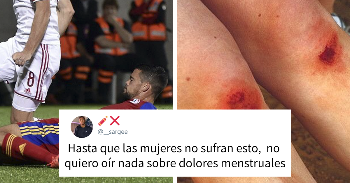 Este hombre dice que las mujeres deberían dejar de quejarse de los dolores menstruales hasta que sepan lo que se siente al desollarse las rodillas