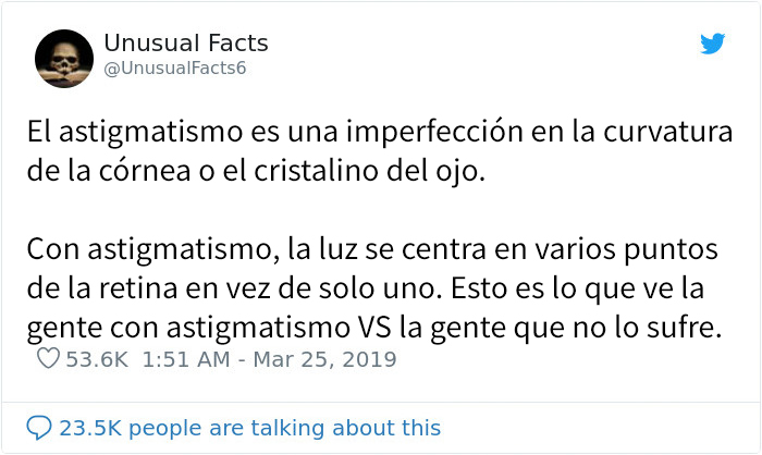 La gente descubre que tiene astigmatismo después de que esta foto comparativa se vuelva viral