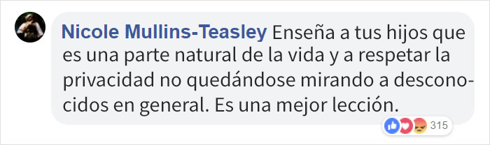 Esta madre amenaza con golpear a las mujeres que amamanten y a sus bebés, por lo que recibió reacciones negativas y perdió su empleo