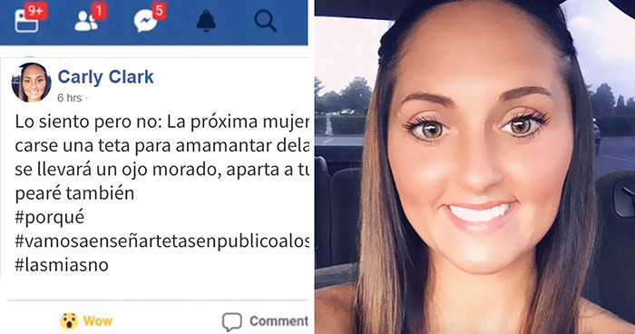 Esta madre amenaza con golpear a las mujeres que amamanten y a sus bebés, por lo que recibió reacciones negativas y perdió su empleo