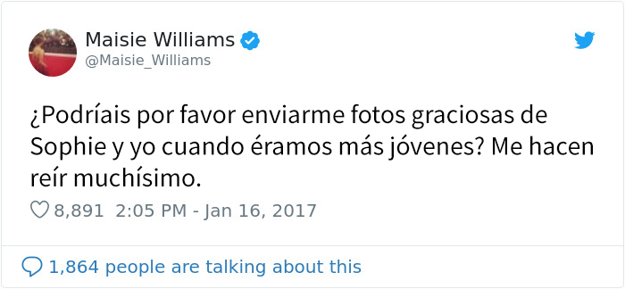 8 Veces que Maisie Williams nos hizo reír