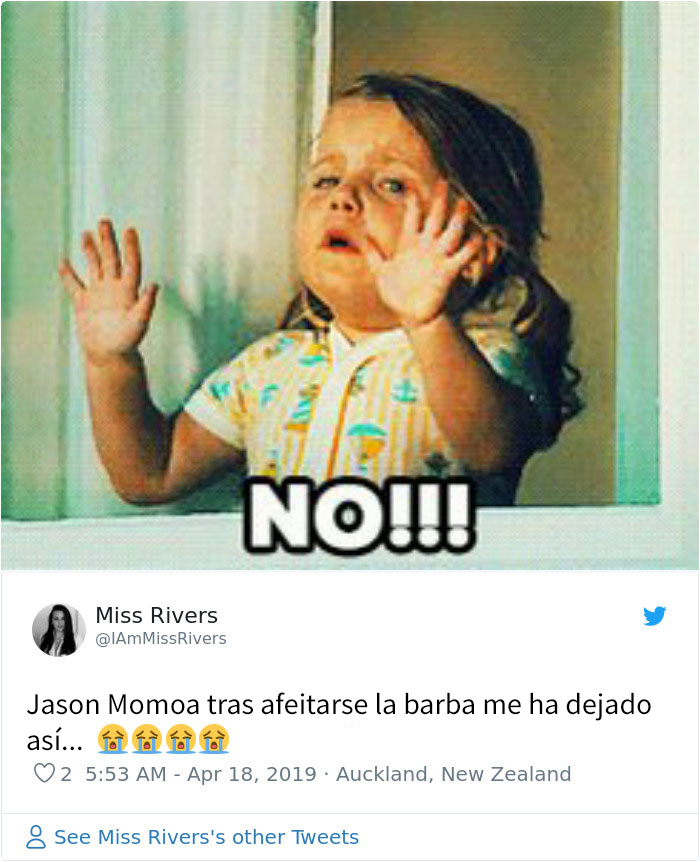 Jason Momoa se afeita la barba y sus fans quedan devastadas