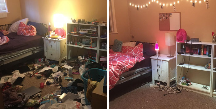 28 Imágenes del antes y después de habitaciones de gente con depresión