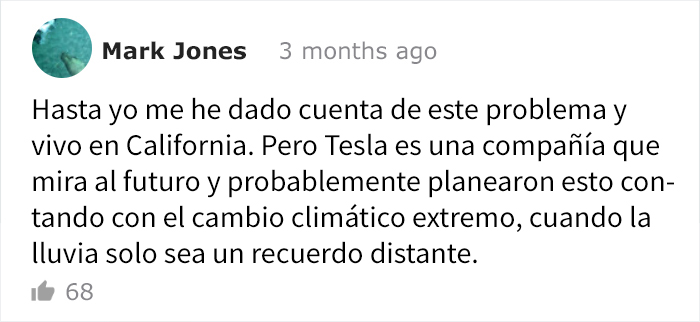 El coche Tesla, el más innovador del mundo, tiene un absurdo fallo de diseño que hace que el maletero quede empapado