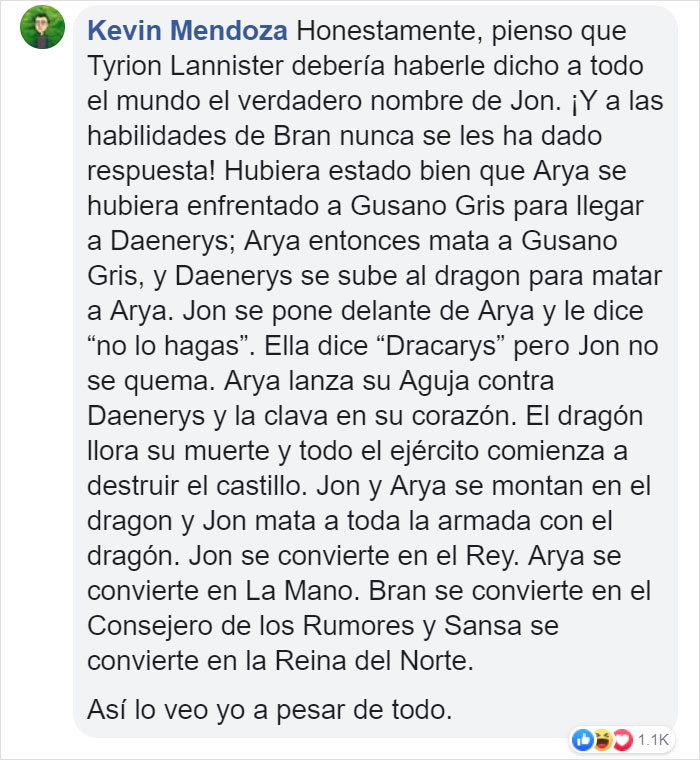 George R.R. Martin revela que el final en los libros será diferente al de la serie