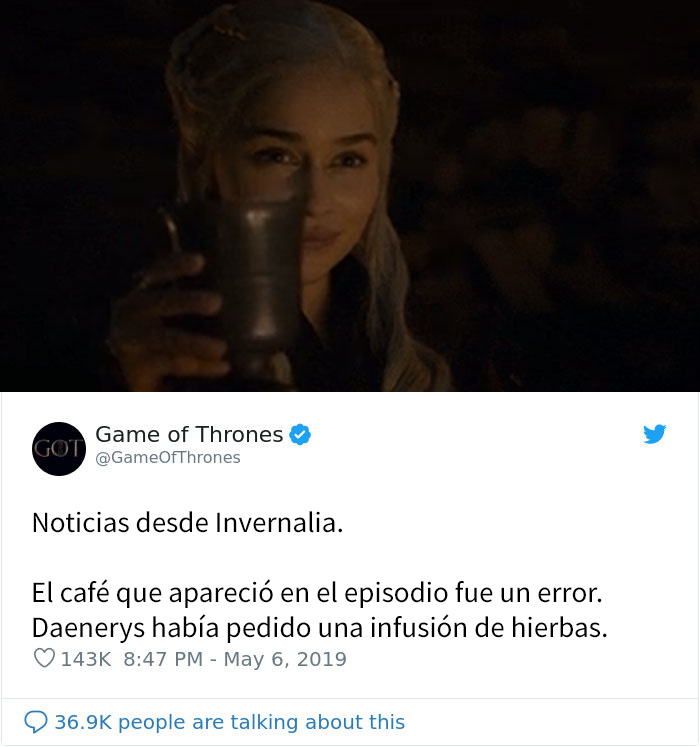 Dejan accidentalmente un vaso como los de Starbucks en una de las escenas de Juego de Tronos y la gente se vuelve loca