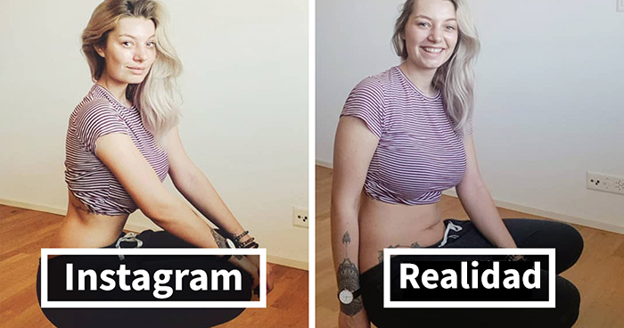Esta chica muestra Instagram VS la realidad en 20 imágenes