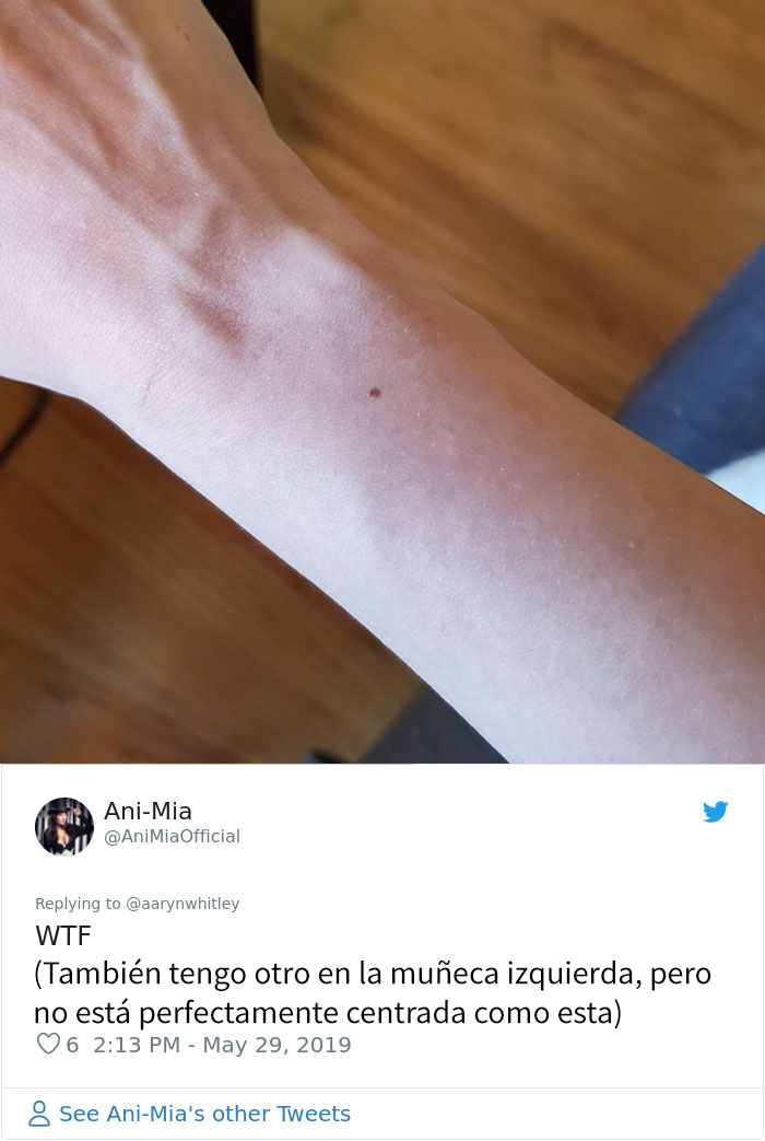 Alguien afirma que todas las mujeres tienen una peca en mitad de la muñeca, y la gente comienza a alucinar