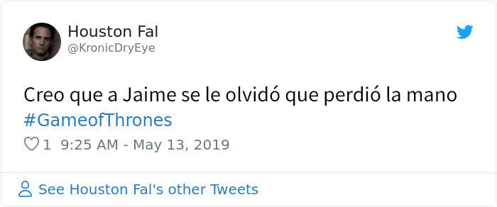 Juego de Tronos comete otro gran fallo al olvidar que Jaime no tiene mano