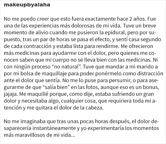 Estas madres se maquillan antes de dar a luz y no a todas les gusta esta tendencia