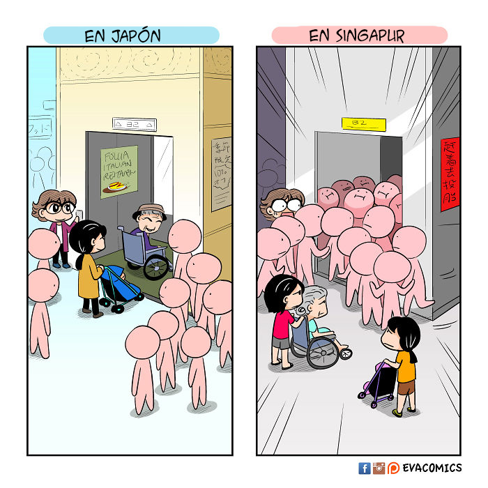 Ceder El Sitio A Quienes Realmente Necesitan El Ascensor