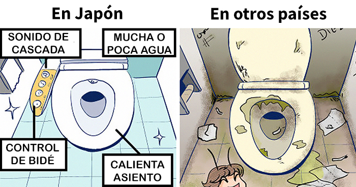 Muestro las diferencias culturales entre Japón y otros países (20 imágenes)