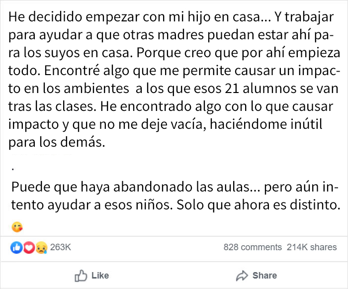 Esta profesora de jardín de infancia cuenta las 5 razones por las que dejó su trabajo y consigue 263.000 likes