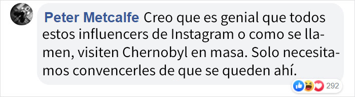 El creador de la serie de HBO "Chernobyl" amonesta a los influencers tras ver estas fotos