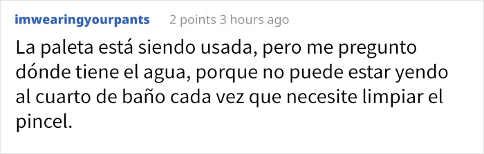 La gente cree que esta mujer está mintiendo porque su paleta de pintura nunca cambia (Actualizado con su respuesta)
