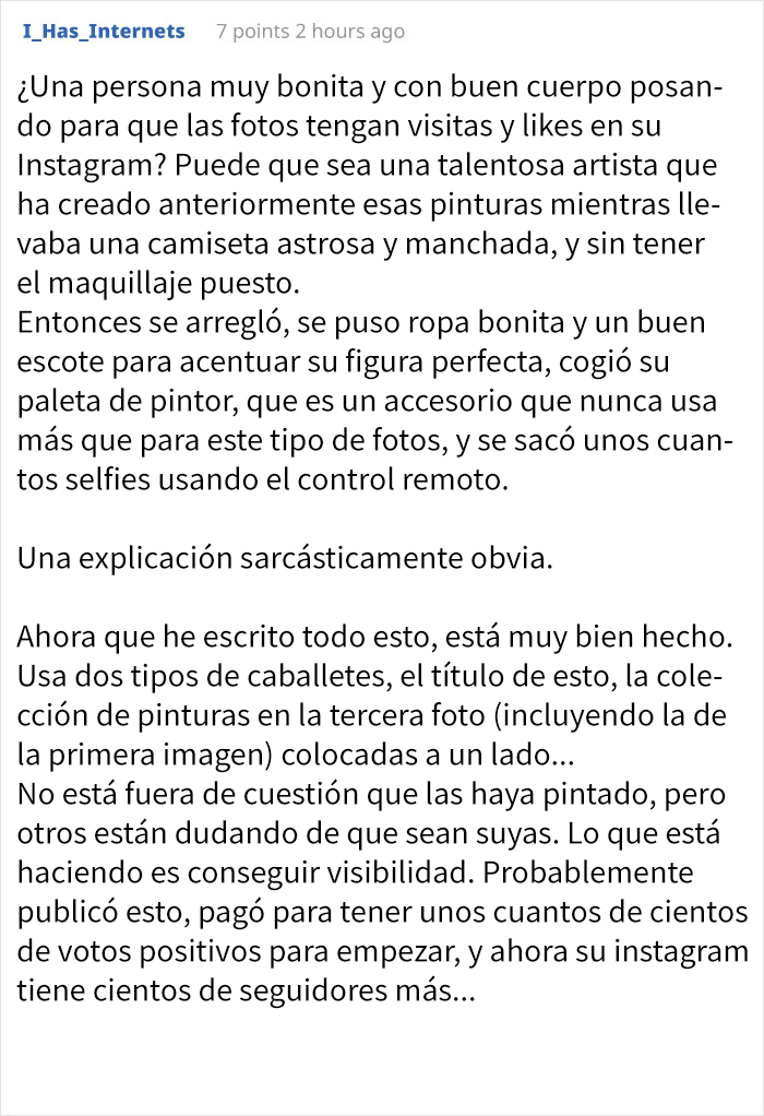 La gente cree que esta mujer está mintiendo porque su paleta de pintura nunca cambia (Actualizado con su respuesta)