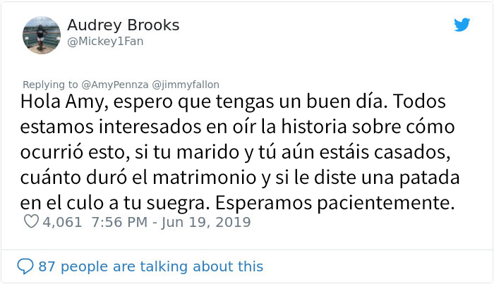 "Mi suegra se puso un vestido de novia en mi boda"
