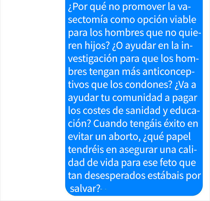 Esta persona muestra cómo responder a los antiabortistas cuando te llaman 