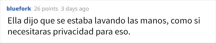 Esta mujer se sintió 