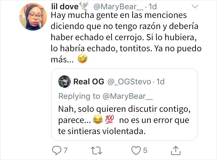 Esta mujer se sintió 
