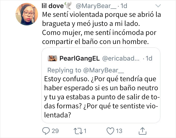 Esta mujer se sintió 