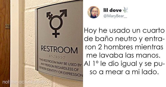 Esta mujer se sintió «violentada» cuando un hombre usó un cuarto de baño neutro delante de ella