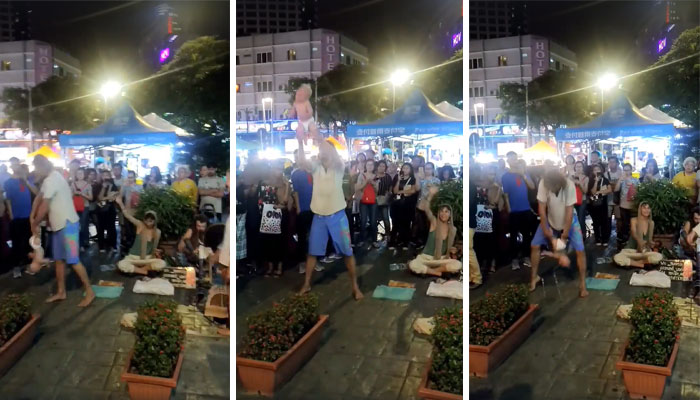Begpackers Rusos En Bukit Bintang Que Podrían Haber Hecho Daño Al Bebé