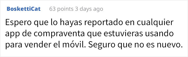 Esta mujer intenta vender su móvil, un 