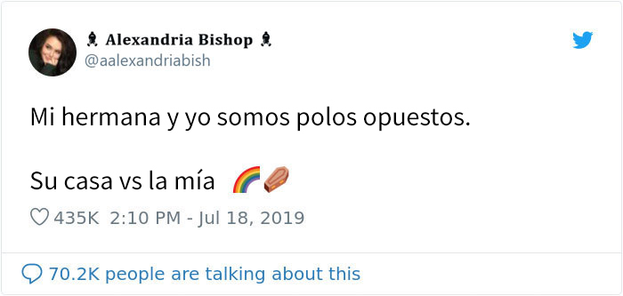 Estas fotos de dos hermanas radicalmente distintas y sus hogares se han vuelto virales en Twitter