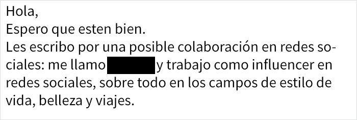 Se vuelve viral la respuesta de un hotelero enfadado al negarse a dar alojamiento gratis a una influencer