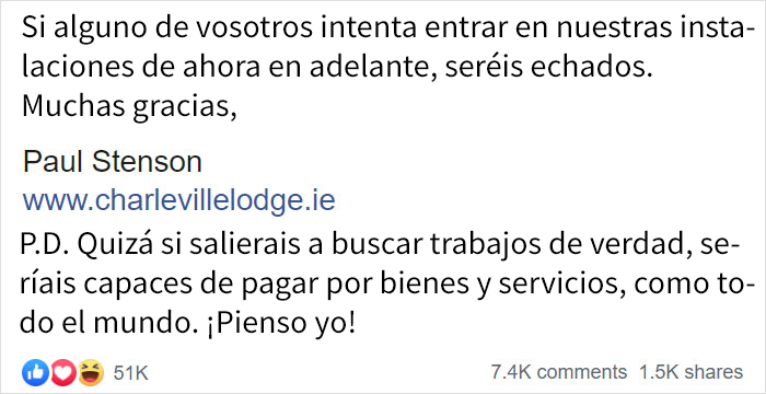 Se vuelve viral la respuesta de un hotelero enfadado al negarse a dar alojamiento gratis a una influencer