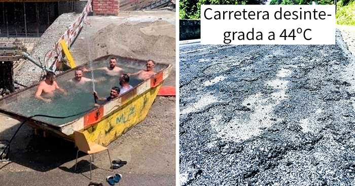 20 Reacciones de los europeos ante la rompedora ola de calor