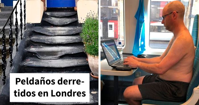 Así reacciona la gente de Gran Bretaña ante la rompedora ola de calor (25 fotos)