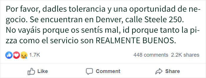 Esta mujer desconsolada pide ayuda para los trabajadores con necesidades especiales de Pizzability, ya que la gente se ríe de ellos