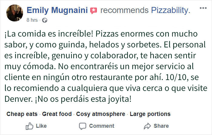 Esta mujer desconsolada pide ayuda para los trabajadores con necesidades especiales de Pizzability, ya que la gente se ríe de ellos