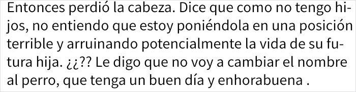 Esta embarazada exige que le cambien el nombre a un perro porque así se va a llamar su bebé, y se vuelve loca cuando la dueña se niega