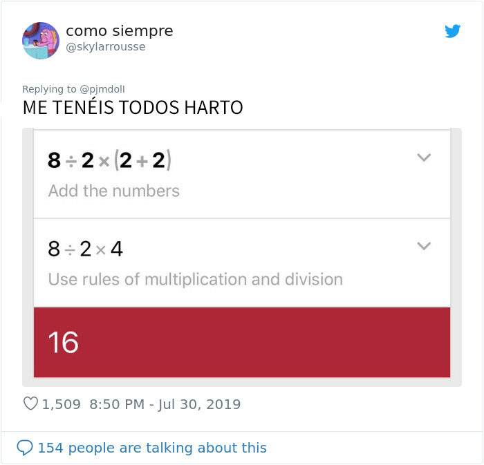 ¿Puedes resolverlo? Esta simple ecuación matemática se ha vuelto viral porque la gente no se pone de acuerdo en el resultado correcto