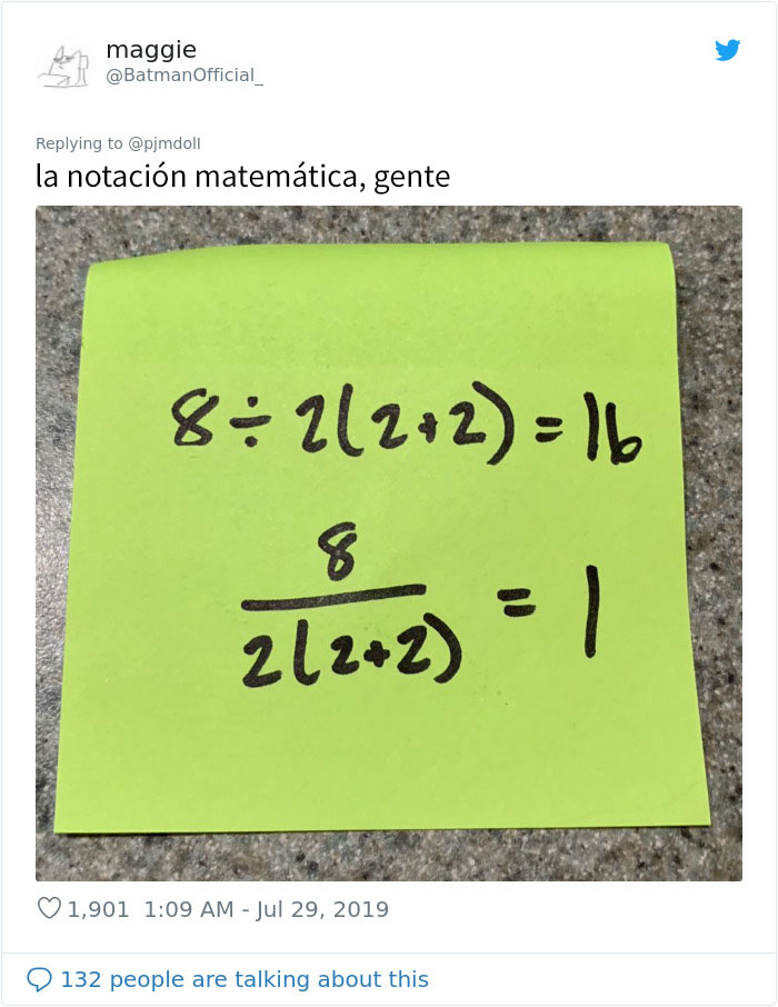 ¿Puedes resolverlo? Esta simple ecuación matemática se ha vuelto viral porque la gente no se pone de acuerdo en el resultado correcto