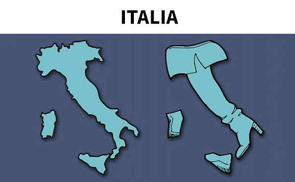 Este hombre redibuja el mapa de Europa imaginando a lo que se parecen los países (40 imágenes)