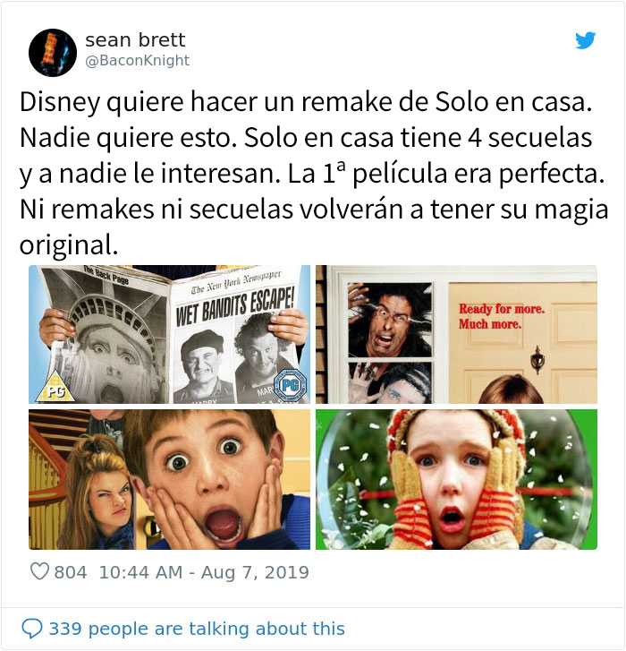 Macaulay Culkin publica una divertida foto después de que Disney anuncie un remake de Solo en casa / Mi pobre angelito