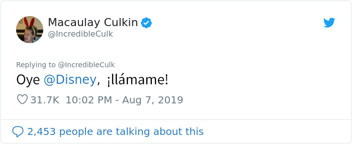 Macaulay Culkin publica una divertida foto después de que Disney anuncie un remake de Solo en casa / Mi pobre angelito