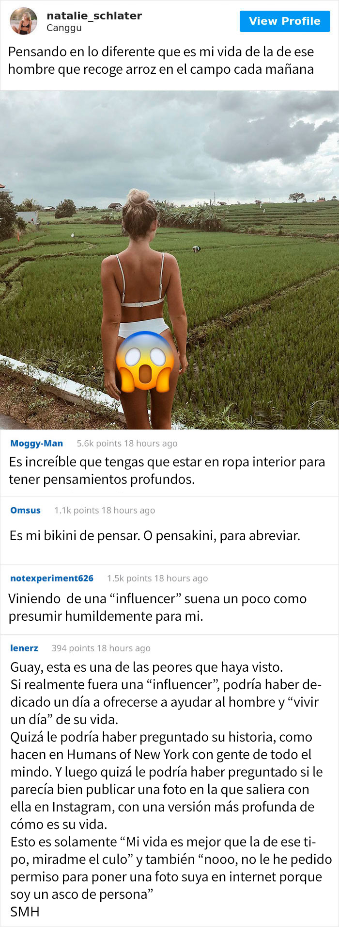Esta Modelo Compara Su Vida Con Los Recolectores De Arroz Y La Llaman Insensible