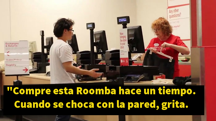 Han modificado una roomba para que diga palabrotas cuando se choca, y es divertidísimo