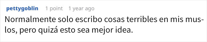 Esta chica comparte el consejo de su terapeuta: dibujar en su cuerpo en vez de autolesionarse