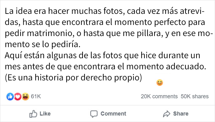 Este novio decidió comprobar cuánto tiempo podía mostrar su anillo de compromiso delante de su novia sin que ella se diera cuenta (22 fotos)